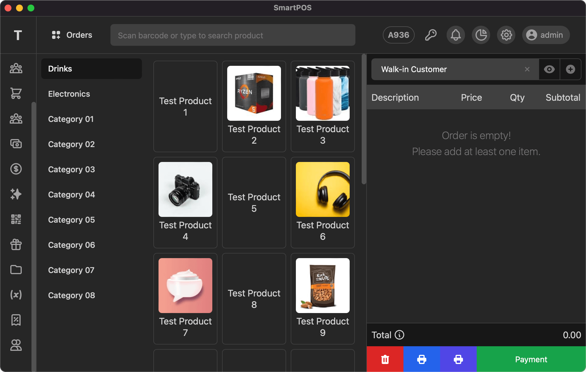 HalaPOS - Point of Sale Screen with order item POS2